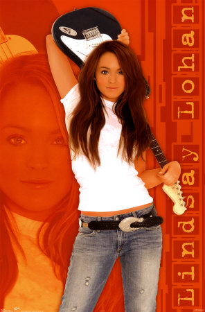 Lindsay Lohan - Rocks Poster Lindsay Lohan - Rocks Poster