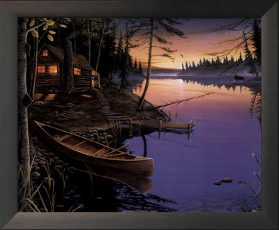 Canoe at the Cabin Framed Print Canoe at the Cabin Framed Print