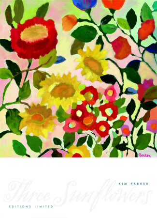 Three Sunflowers Print Three Sunflowers Print