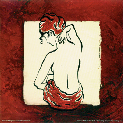 Red Fragrance IV Print Red Fragrance IV Print