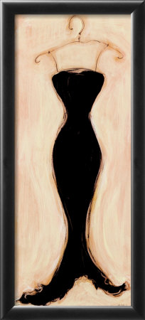 Black Evening Gown Framed Print Black Evening Gown Framed Print