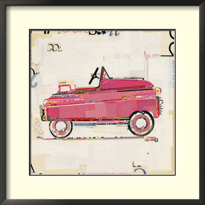 Pink Car Framed Print Pink Car Framed Print