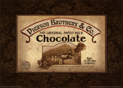 Chocolate Label I Print Chocolate Label I Print