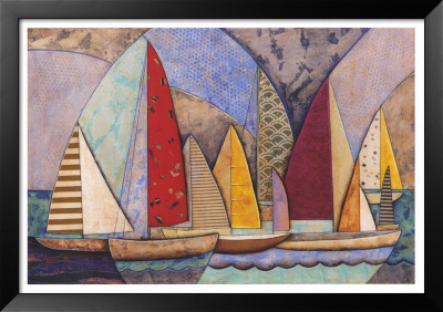 Race At Sea Framed Print Race At Sea Framed Print