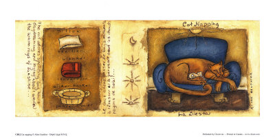 Cat Napping Print Cat Napping Print
