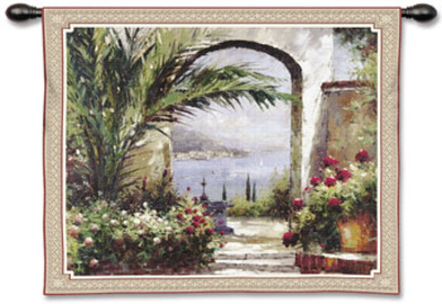 Rose Arch Wall Tapestry Rose Arch Wall Tapestry