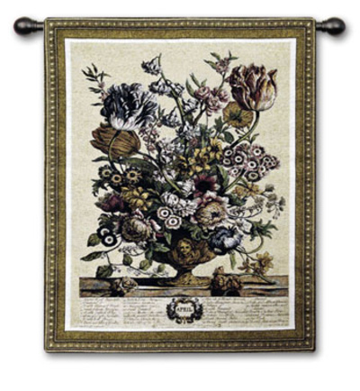 April Botanical Wall Tapestry April Botanical Wall Tapestry