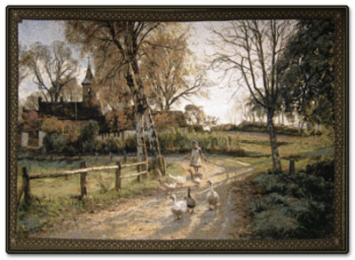 Goose Girl Wall Tapestry Goose Girl Wall Tapestry