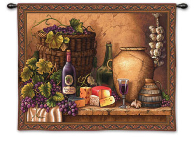 Wine Tasting Wall Tapestry Wine Tasting Wall Tapestry