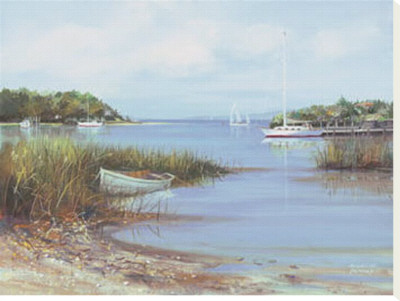 Quiet Inlet Stretched Canvas Print Quiet Inlet Stretched Canvas Print