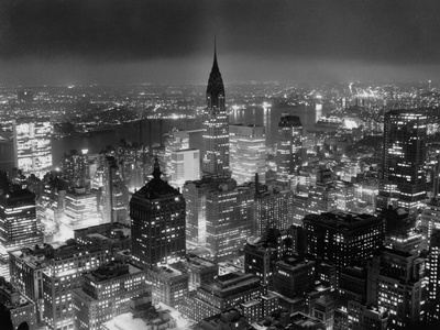 View of Manhattan from RCA Building Stretched Canvas Print