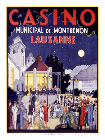 Casino Lausanne Giclee Print Casino Lausanne Giclee Print