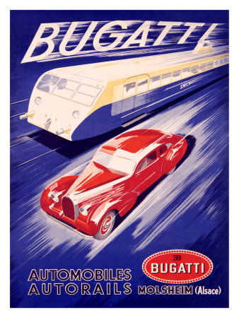 Bugatti Giclee Print. zoom. view in room