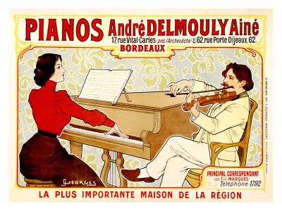 Pianos Delmouly Giclee Print Pianos Delmouly Giclee Print