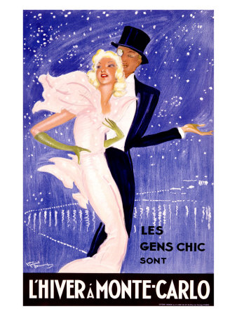 L'Hiver a Monte Carlo Giclee Print L'Hiver a Monte Carlo Giclee Print