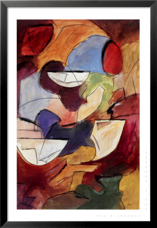Red Oval Framed Print Red Oval Framed Print