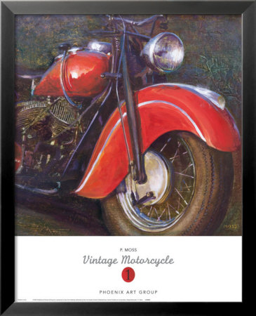 Vintage Motorcycle 1 Framed Print Vintage Motorcycle 1 Framed Print