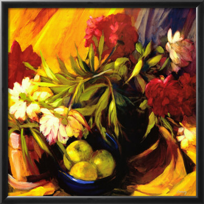 Peonies and Apples Framed Print Peonies and Apples Framed Print