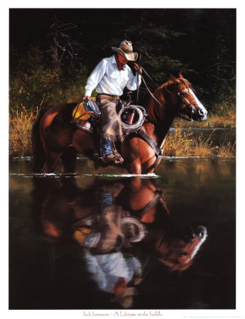 Lifetime in the Saddle Print