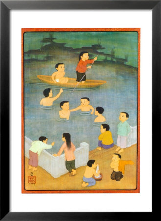 La baignade Framed Print La baignade Framed Print