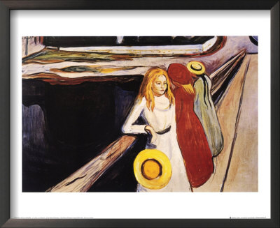 Girl on a Bridge Framed Print Girl on a Bridge Framed Print