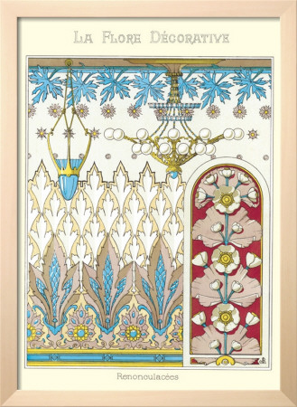 La Flore Decorative-Renonculac Framed Print La Flore Decorative-Renonculac Framed Print
