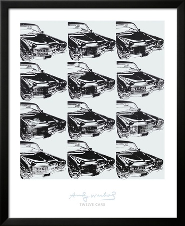 Twelve Cars, 1962 Framed Print Twelve Cars, 1962 Framed Print