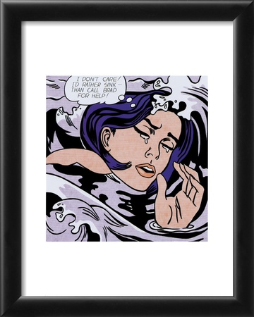 Drowning Girl Framed Print Drowning Girl Framed Print