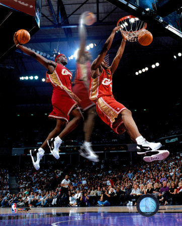 Lebron James 2004 Multi - Exposure Photograph Lebron James 2004 Multi - Exposure Photograph