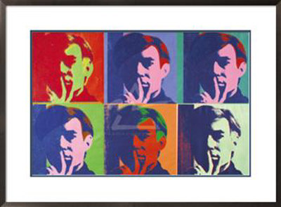 A Set of Six Self-Portraits, 1967 Framed Print A Set of Six Self-Portraits, 1967 Framed Print
