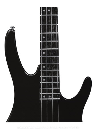 Electric Bass Print by Michel