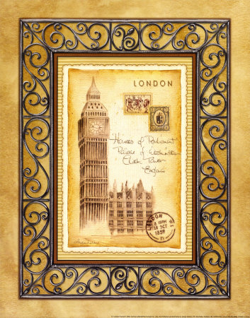 London Postcard Print London Postcard Print