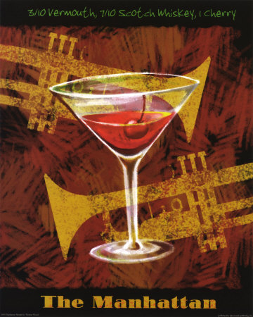 Manhattan Martini Print Manhattan Martini Print