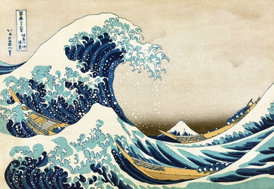 The Great Wave at Kanagawa (from 36 views of Mount Fuji), c.1829 Print The Great Wave at Kanagawa (from 36 views of Mount Fuji), c.1829 Print