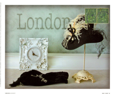 London Hat Print London Hat Print