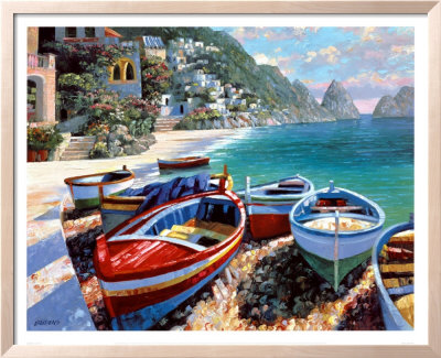 Capri Cove Framed Print Capri Cove Framed Print