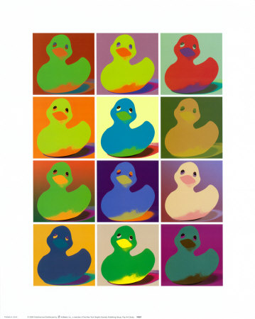 Pop Art Ducky Print by Anthony Matos at Art.com