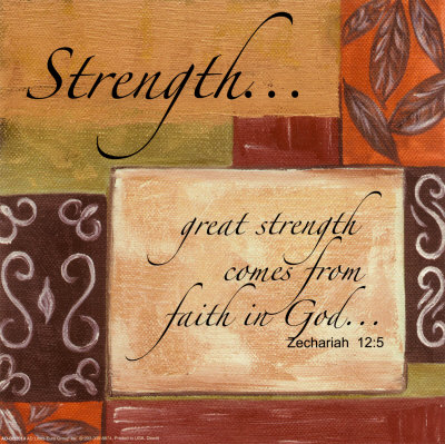 Words to Live By, Strength Print Words to Live By, Strength Print