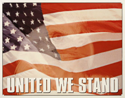 United We Stand Tin Sign United We Stand Tin Sign