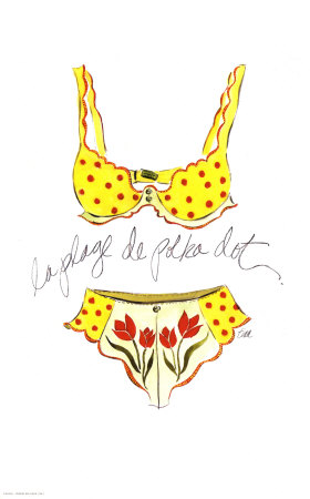 La Plage de Polka Dot Print La Plage de Polka Dot Print