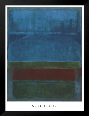 Blue, Green, and Brown Framed Print Blue, Green, and Brown Framed Print
