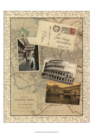 Post Cards from Rome Print Post Cards from Rome Print