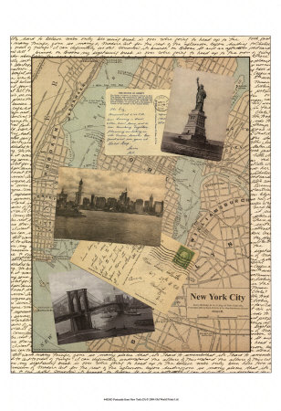 Post Cards from NY Print Post Cards from NY Print
