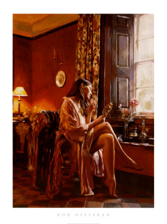 Femme avec Miroir Print Femme avec Miroir Print