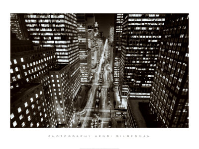 new york city at night time. new york city at night