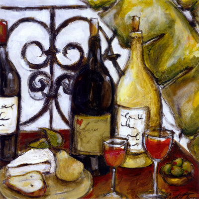 Cheese and Wine Print Cheese and Wine Print