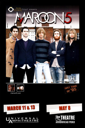 Maroon 5 Poster Maroon 5 Poster