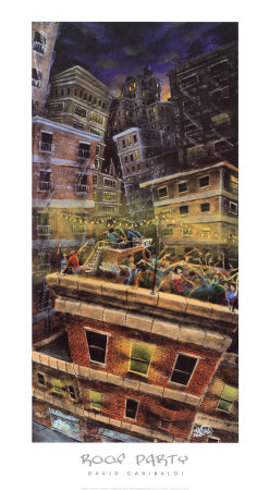 Roof Party Print Roof Party Print
