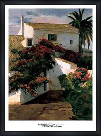 Courtyard Blossoms Framed Print Courtyard Blossoms Framed Print
