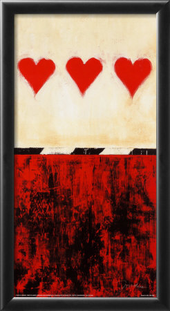 Three of Hearts Framed Print Three of Hearts Framed Print
